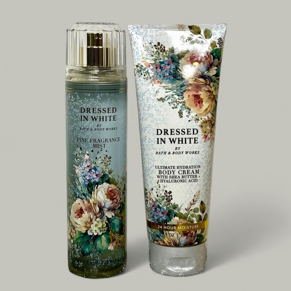 Bath and Body Works Dressed in White Wedding Gift Set Body Care NWT